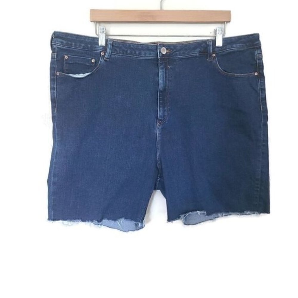 Asos dark wash denim shorts size 20